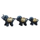 thumbnail image 4 of 3x Estatuas De Elefante De Resina Mesa Decoración Del Hogar Recuerdo Elefante Decoración Azul, 4 of 5