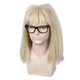 thumbnail image 1 of Peluca Linfairy Rubia 54‑61 cm con Corte Mullet y Gafas, 1 of 5