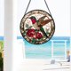 thumbnail image 5 of Colgante ventana vitral flor colibrí retro 25cm pájaro atrapasol Día Madre cumpleaños regalo abuela mujeres amantes aves, 5 of 7
