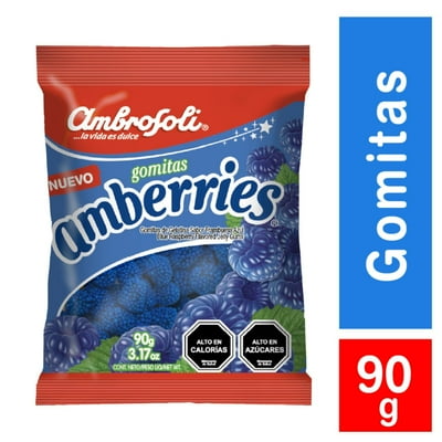 Gomitas Amberries Frambuesa Azul 90 G Ambrosoli