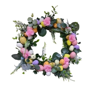 Bothyi - Guirnalda De Pascua Artificial De 45 Cm, Accesorio Para Fotos Para Interior, Exterior, Exterior, Exterior, Serie Rosa