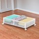 thumbnail image 5 of Almacenamiento Debajo De La Cama Contenedor De Almacenamiento Debajo De La Cama Con Ruedas Para Zapatos Juguetes Blanco, 5 of 6