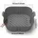 thumbnail image 2 of 1/2PCS Square Air Fryer Silicone Pot Reusable Air Fryers Liners Oven Baking Tray Home Kitchen Air Fryer Accessories 7.67''x6.49''x1.96'', 2 of 4