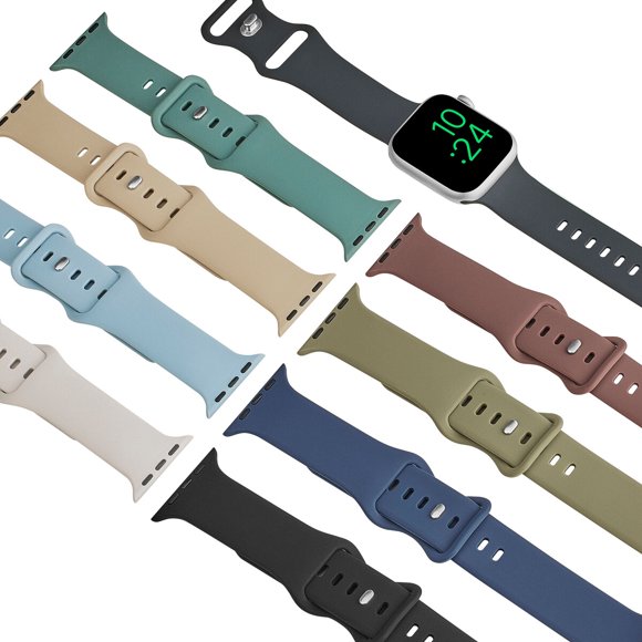 Correa de Silicona Best Buy Essentials de 38/42 mm, Pack de 3 para Apple Watch