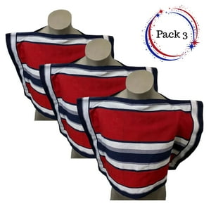 Genérico - Pack 3 Mantas Poncho De Huaso Cueca Adulto-Juvenil 90X130Cm