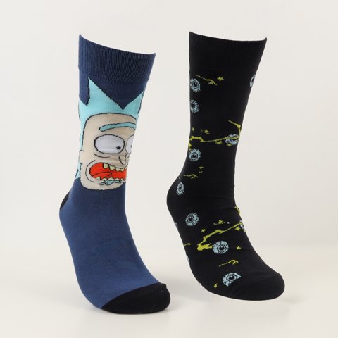 Bipack Calcetín Hombre Azul Rick And Morty