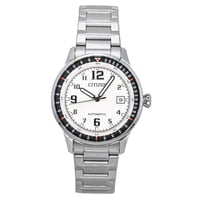 Reloj Automático Citizen Nj0190-51A 100M Esfera Blanca Acero Inoxidable Hombre