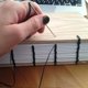 thumbnail image 5 of Hilo de lino Books By Hand 18 m – Juego de 3 (Naranja, Lavanda y Negro), 5 of 7