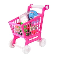 Bothyi - Juego De Carrito De Compras Para Niños Con Accesorio De Juego De Simulación, Juguetes De Almacenamiento De Escritorio, Color Rosa