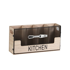 Bothyi - Organizador De Cubiertos De Madera, Caja De Almacenamiento De Vajilla Para Restaurantes, Hoteles Y Hogares
