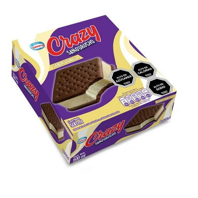 Helado Crazy Sangurucho Vainilla Caja 500 Ml Savory
