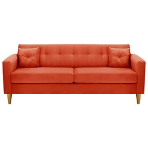 Bodevir - Sofa New Retro 3Cg Felpa 04 Naranja