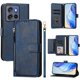 thumbnail image 1 of Funda Billetera Cremallera para Motorola Moto G Stylus 5G 2025 con Porta Tarjetas, Soporte y Correa Azul, 1 of 5