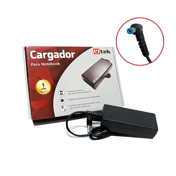 Cargador Compatible con Notebook Acer 19v 2,37A / 5,5x1,7mm