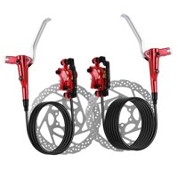 Magideal - Juego De Frenos De Disco Hidráulicos Para Bicicleta De Montaña, Línea De Tracción, Accesorios De Ciclismo, Reparación De Garaje, Ferretería, Reemplazo Rojo