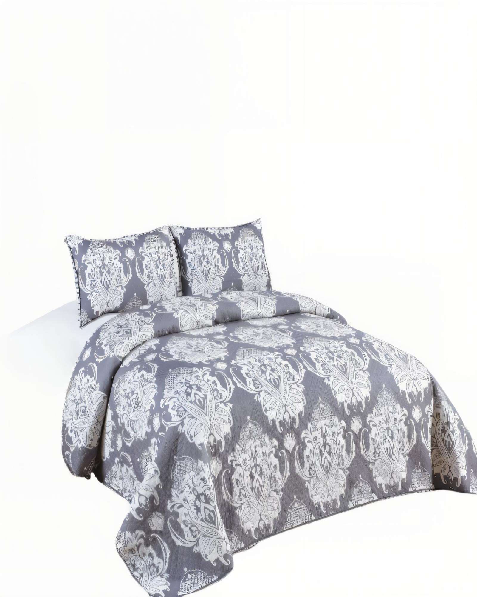 Genérico - Cubrecama De Verano Con Pompon Y Diseno 2P Multicolor