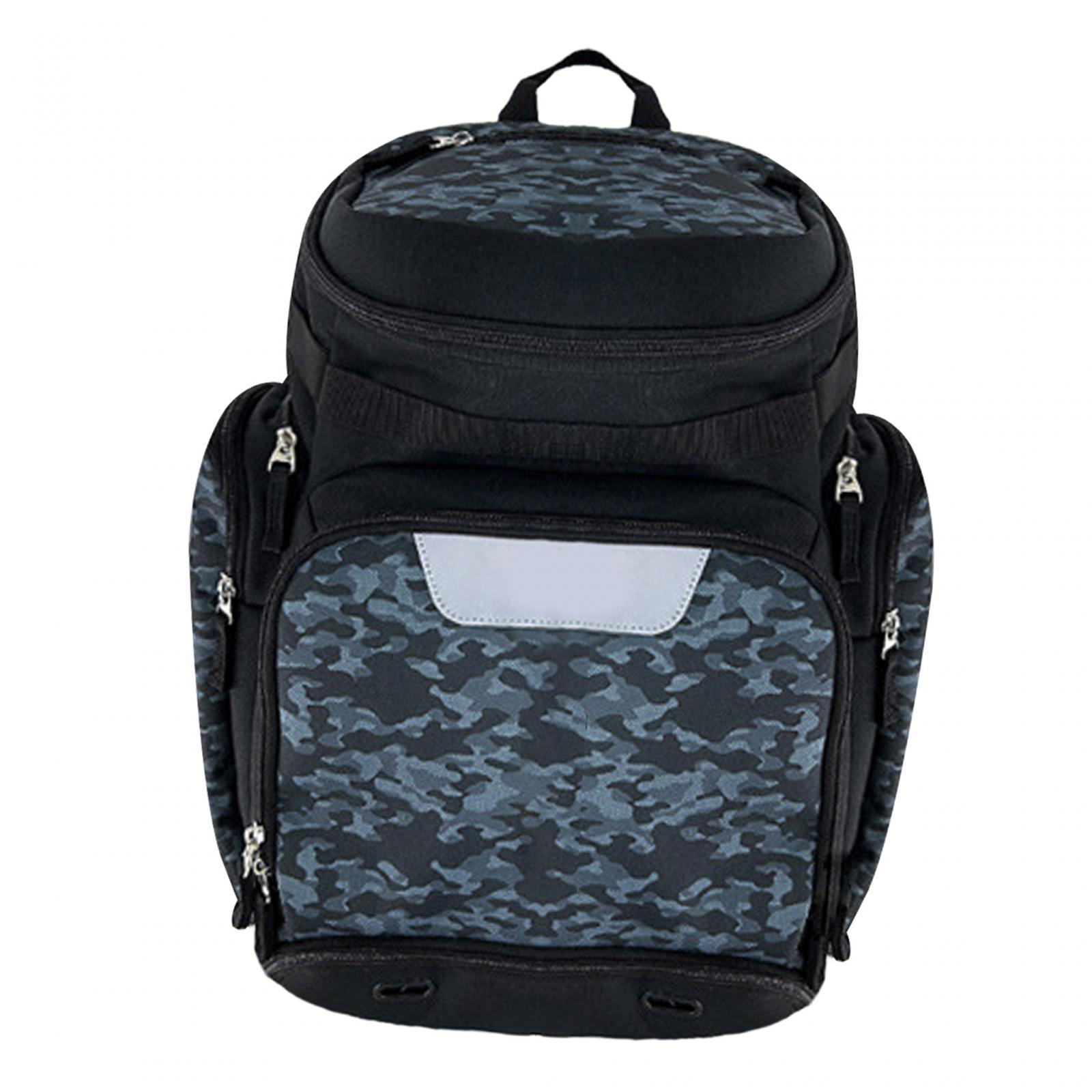 Magideal - Baloncesto Fútbol Mochila Bolsa De Gimnasio Bolsa De Natación Con Soporte Para Zapatos De Pelota Separado Para Hombre Mujer Telas Antidesgarro Bolsa D Camuflaje Azul