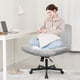 thumbnail image 2 of Silla Orange Factory Criss Cross de oficina sin brazos, tela gris, 2 of 7