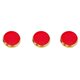 thumbnail image 3 of Conjunto De 3 Piezas De Oro Plateado Botones De Piedra Roja Para La Reparación De Trompeta, 3 of 3