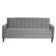 thumbnail image 4 of Futón Sofá Cama Genova Tela Velvet Gris, 4 of 8