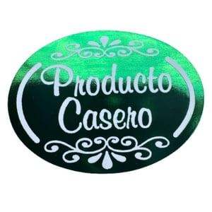 Genérico - Sticker Producto Casero Verde 100Un Verde