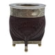 thumbnail image 1 of Mate Imperial Borravino de Calabaza Cuero Labrado con Alpaca cafe Escudo, 1 of 5