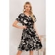 thumbnail image 2 of Vestido Corto Mujer Cruzado Manga Corta Estampado 3367, 2 of 3