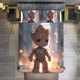 thumbnail image 4 of Guardians of The Galaxy Groot Boys Comforter Set Twin Size,Bedding Set Kids Young Man Video Down Comforter for Teen Child Room Decor Black Red Classic Retro Gaming Quilted Duvet Set with Pillowcase Be, 4 of 5