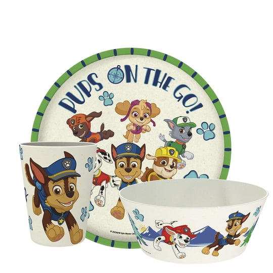 Juego De Vajilla Infantil Zak Designs Paw Patrol 3 Piezas
