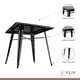 thumbnail image 2 of Mesa Tolix de Acero 80x80cm - Negra, 2 of 4