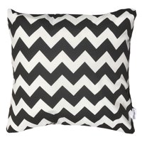Elizabeth Peper - Funda Cojin Decorativo Diseño Zigzag Blanco Y Negro 45X45