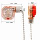 thumbnail image 3 of Interruptor de Ventilador de Techo JUSTAUS de 3 Velocidades con Cadena de Tirar Plateado, 3 of 7
