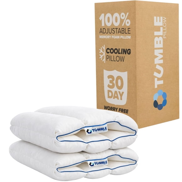 Almohada TUMBLE de espuma viscoelástica refrigerante - Pack de 2 (estándar/reina)