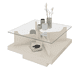 thumbnail image 2 of Mesa de Centro Cuadrada Vidrio Clear Beige, 2 of 6