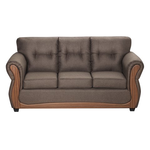 Colbox - Sofá Blazer 3 Cuerpos Tela Chocolate