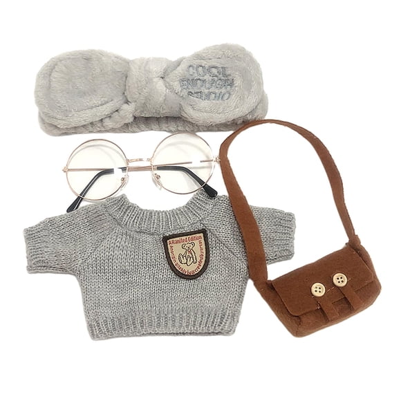 Ropa Y Accesorios De Muñeca Suave Para Muñecas De Peluche De 25 ~ 30 Cm Gris B