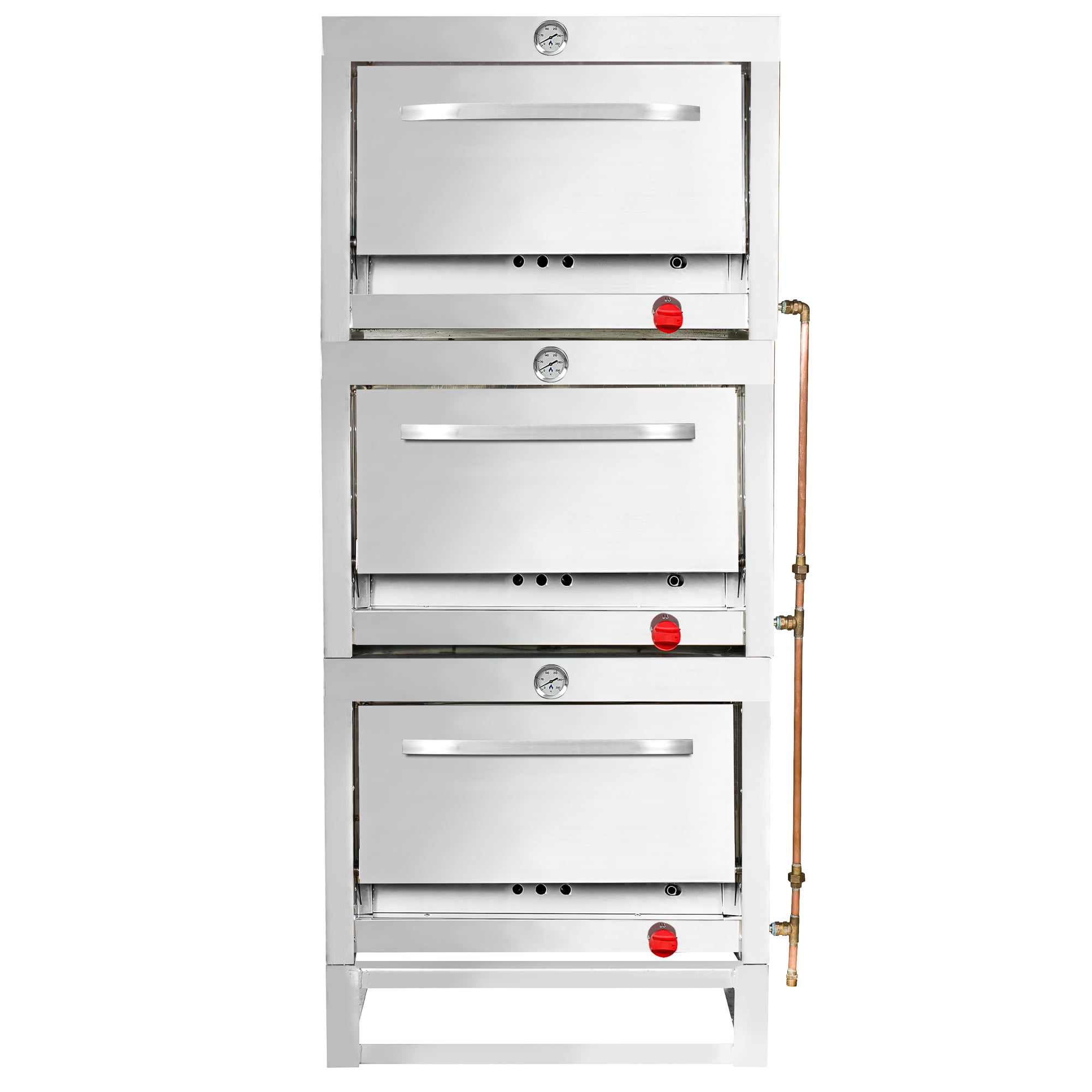 Ticgas - Horno 3 Cámaras Inox. 58x65 Gas Licuado