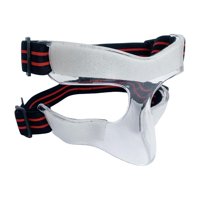 Magideal - Protector Nasal Deportivo, Máscara Transparente De Baloncesto, Protector Facial De Béisbol Para Nariz Rota, Protector Facial Ajustable, Protector Cuerda Roja De Media Cara
