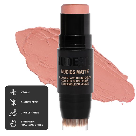 Colorete en crema Nudestix Nudies Matte 3 en 1 para todo el rostro