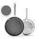 thumbnail image 1 of Juego de sartenes GreenPan Hybrid de acero inoxidable de 24 cm y 28 cm, 1 of 7
