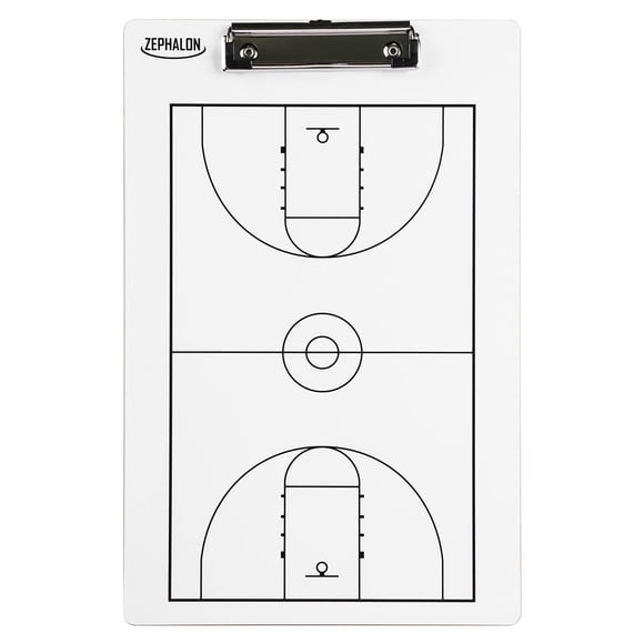 Portapapeles Zephalon de baloncesto borrado en seco para entrenadores