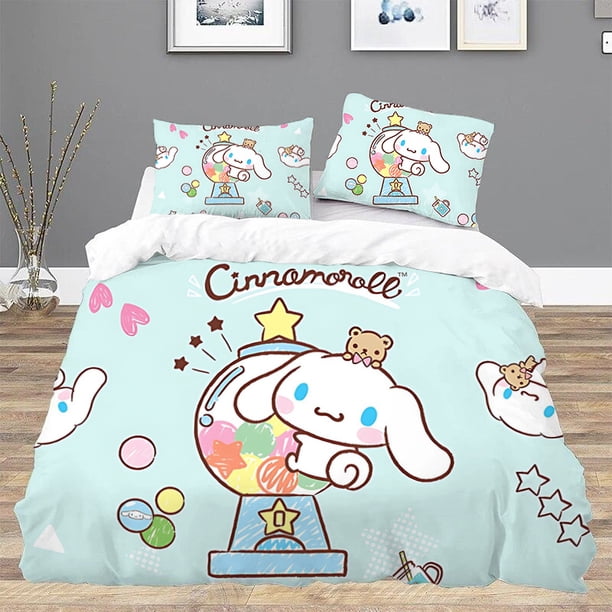 CinnamorollS Duvet Cover Queen Bed Set Twin Size Bedding Comforter Bedding Sets Double Bed Sheets Linen Home Textile GardenBed Sheets