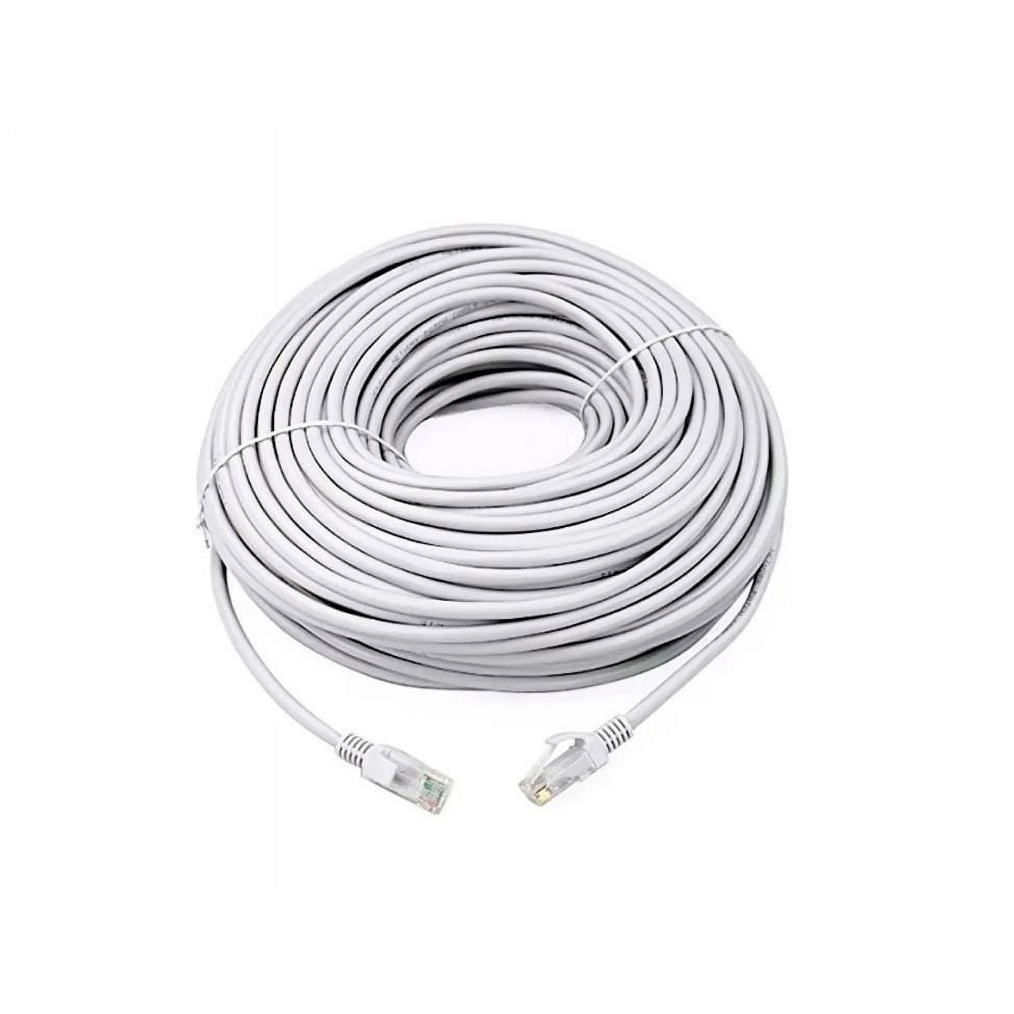 Genérico - Cable Ethernet De Red 40 Metros Categoria 5 Rj45 Lan Gris Comunicación