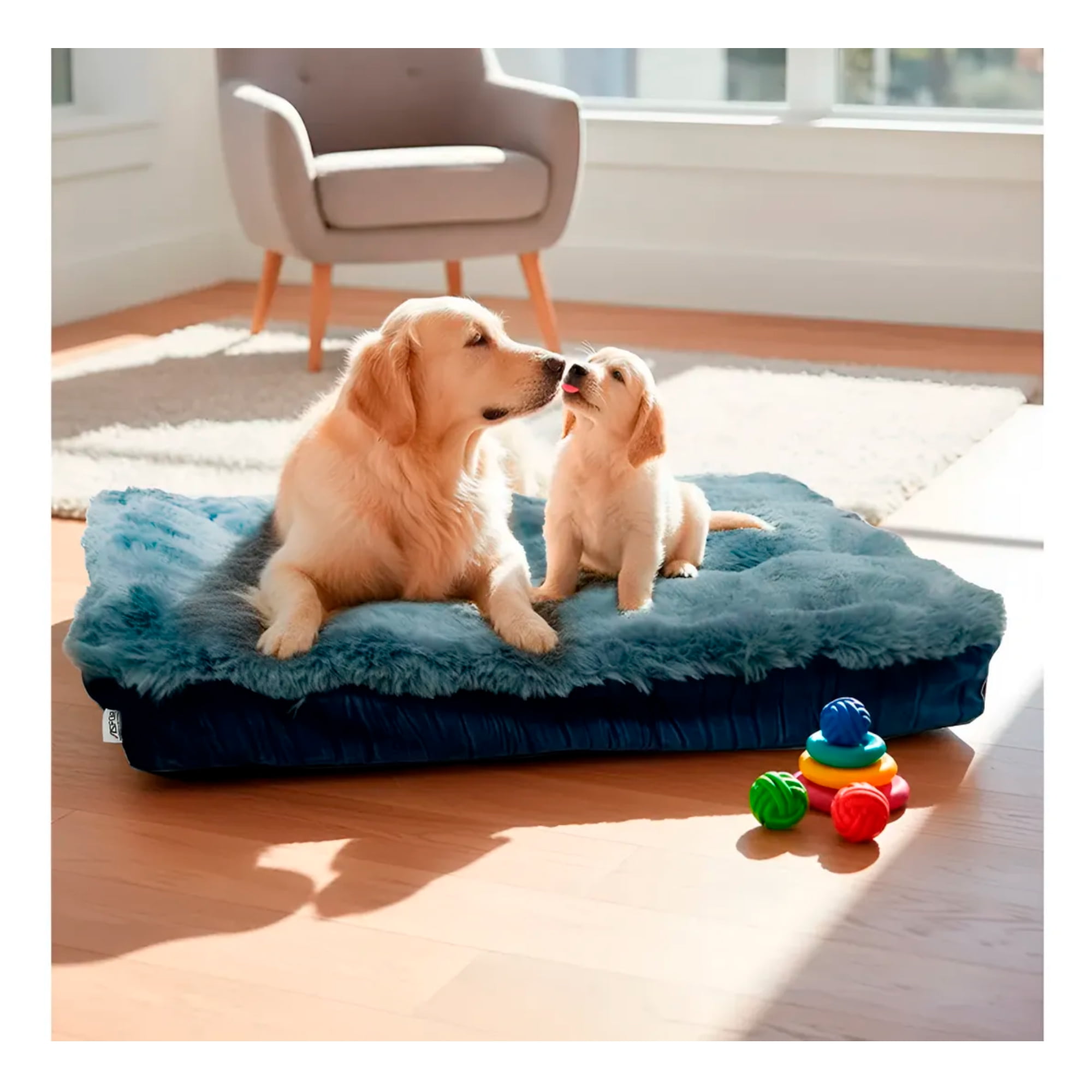 Cama Para Perro Aspor Premium Lavable Antideslizante 108cm Perro Y Gato