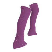 Magideal - Calentadores De Piernas Para Patinaje Artístico, Calcetines De Patinaje Artístico, Cómodos Y Ligeros, Con Punto De Diamantes De Imitación, Calentadore Púrpura Claro