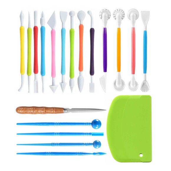 Kit de Herramientas para Modelar Arcilla LANGQUN 16‑17 cm 19 piezas