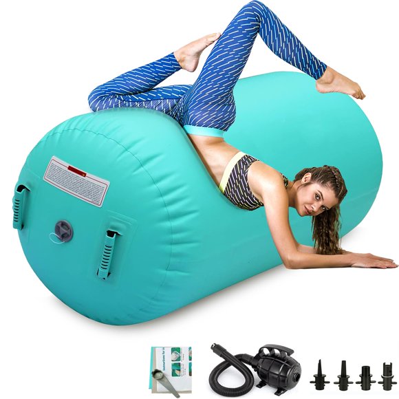 Barril de gimnasia CZGBRO Air Roller inflable para tumbling