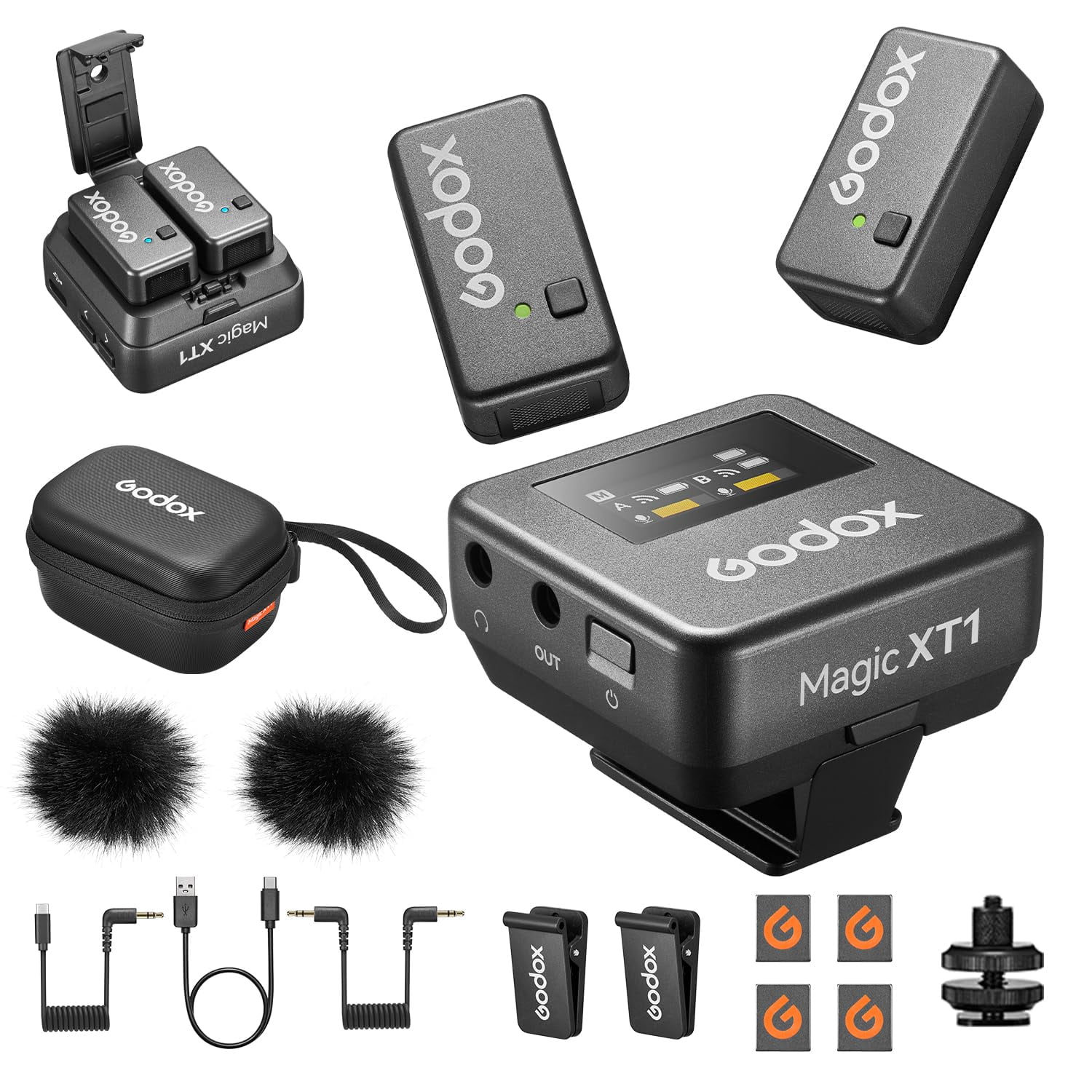 Micrófono Lavalier Inalámbrico Godox Magic Xt1 Para Cámara