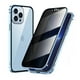 thumbnail image 5 of Estuche protector de metal con doble hebilla magnética para iPhone 15 Pro Max con gafas anti-espía y doble hebilla para Apple 14, 5 of 5