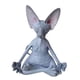 thumbnail image 3 of Adorno De Estatua De Gato De Meditación Decoraciones Coleccionables Artesanía Decoración Del Hogar Gris, 3 of 3
